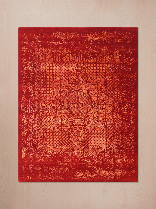 Rovelle Hand-knotted Wool & Bamboo Silk Rug