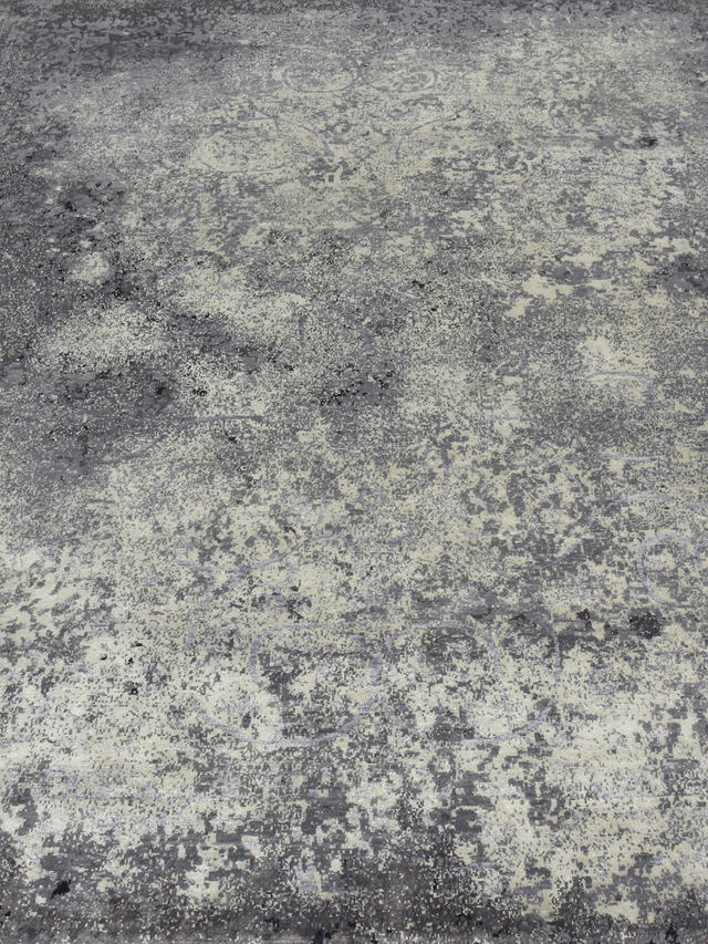 Nerith Hand-Knotted Wool & Bamboo Silk Rug - Grey