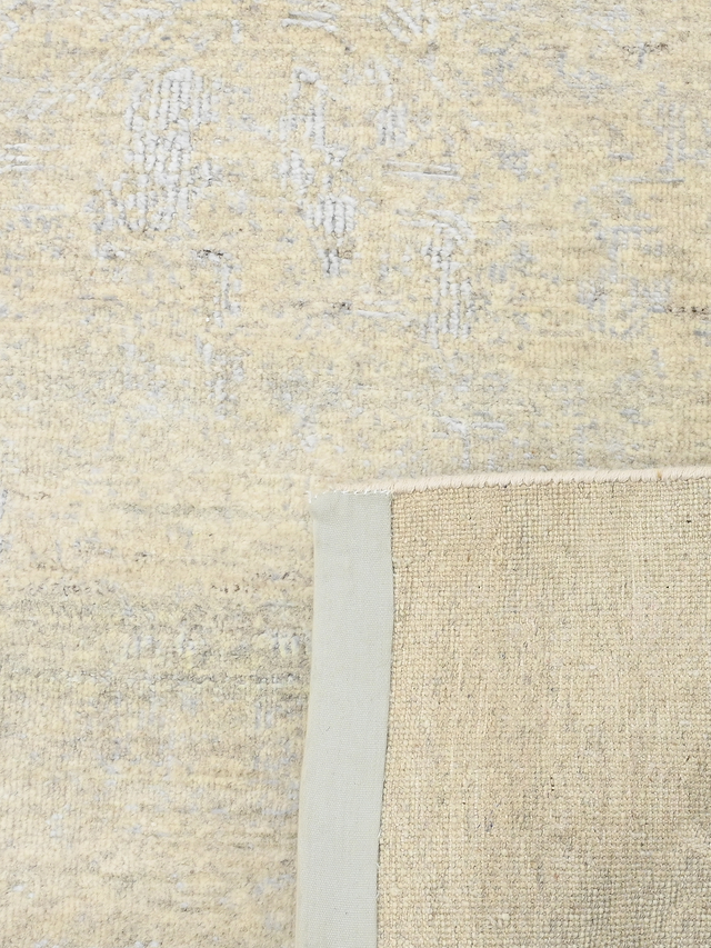 Kenil Wool & Bamboo Silk Hand-Knotted Rug - Beige