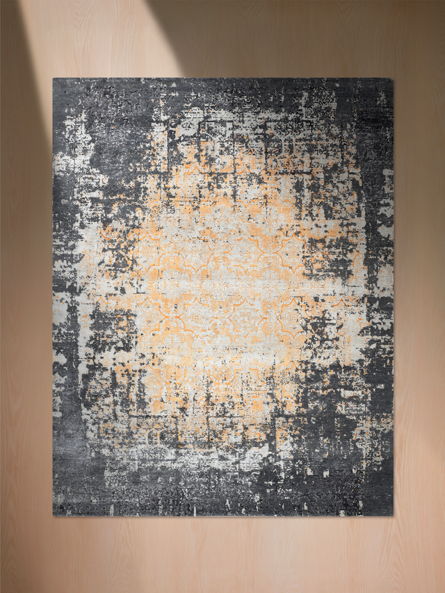 Isven Hand-knotted Wool & Bamboo Silk Rug