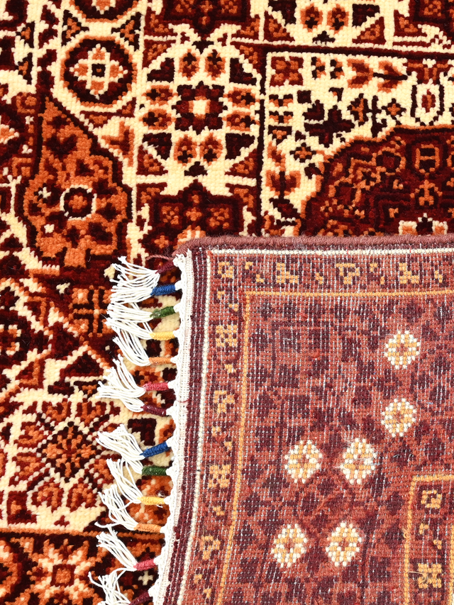 Zafira Hand-Knotted Wool & Bamboo Silk Rug - Burgundy
