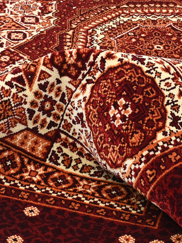 Zafira Hand-Knotted Wool & Bamboo Silk Rug - Burgundy