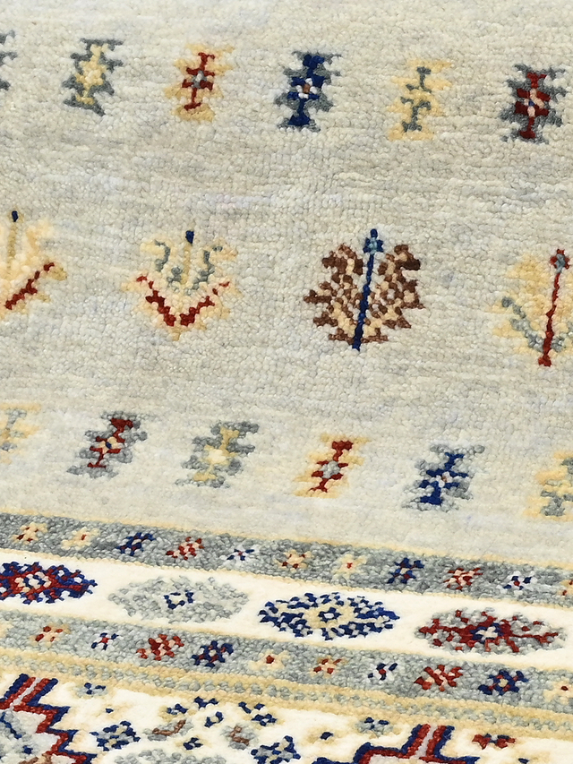 Torin Hand-Knotted Wool & Bamboo Silk Rug - Grey
