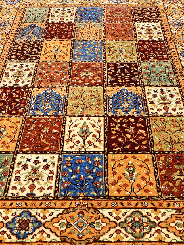 Mavik Hand-Knotted Wool & Bamboo Silk Rug - Multi