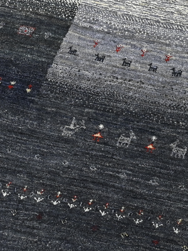 Dareh Hand-Knotted Wool Rug – Charcoal