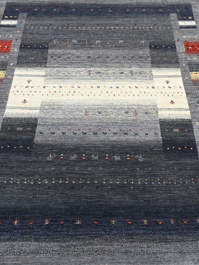 Dareh Hand-Knotted Wool Rug – Charcoal