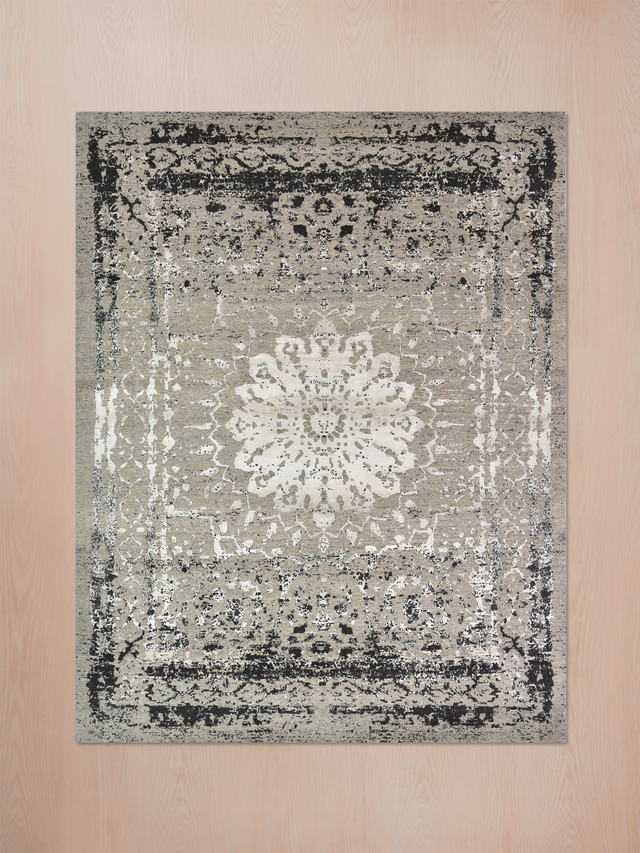 Vorlen Hand-knotted Wool & Bamboo Silk Rug