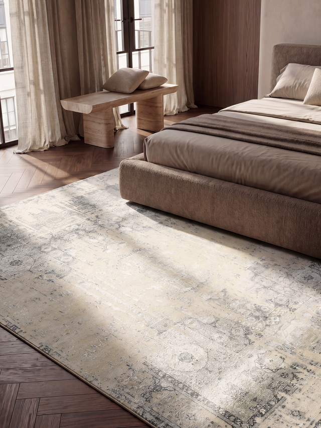 Toor Wool & Bamboo Silk Hand-Knotted Rug