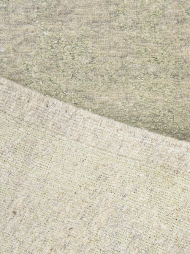 Clare Khaki Wool & Bamboo Silk Hand-Knotted Rug