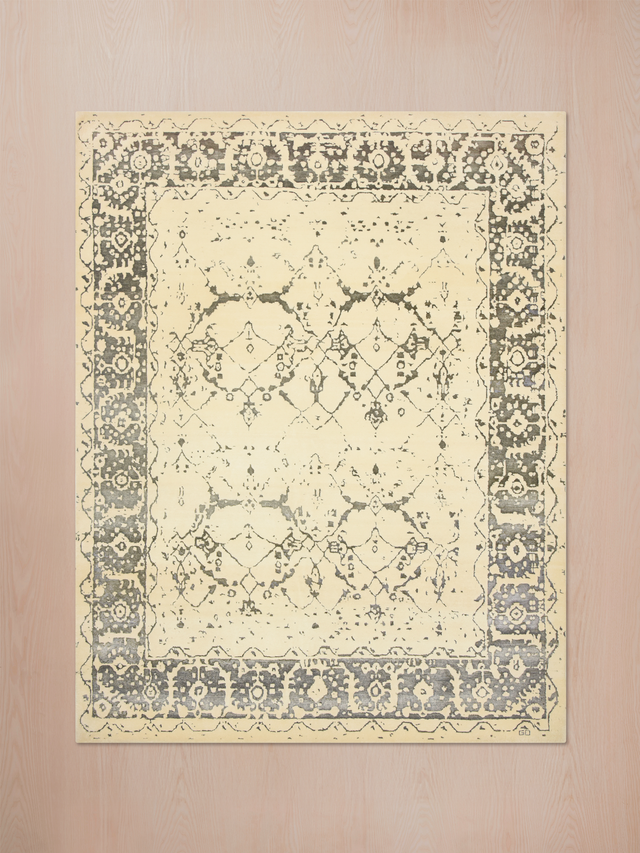 Rhevan Hand-knotted Wool & Bamboo Silk Rug