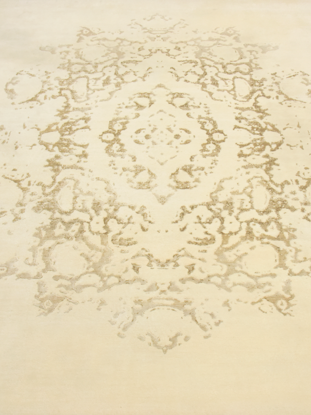 Raun Wool & Bamboo Silk Hand-Knotted Rug - Brown