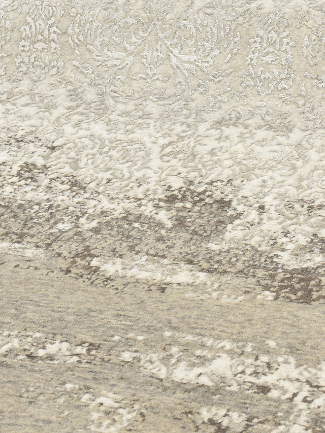 Varell Hand-Knotted Wool & Bamboo Silk Rug - Khaki