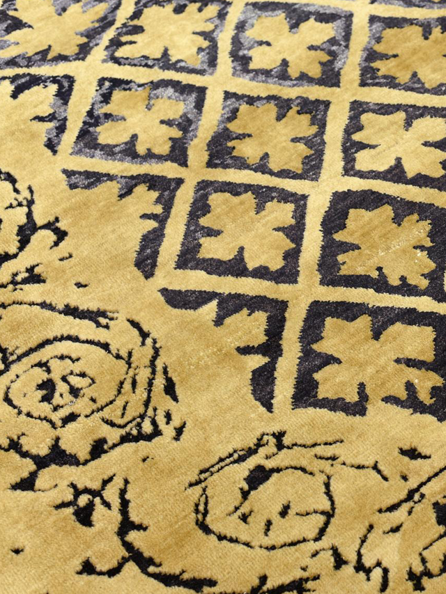 Elarin Hand-Knotted Wool & Bamboo Silk Rug - Moonstone