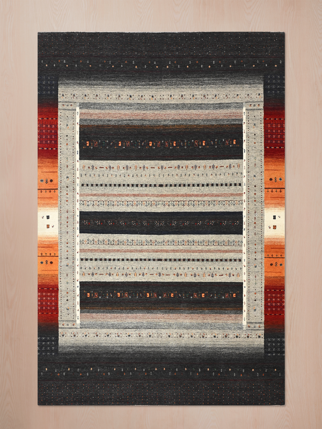 Garav Hand-Knotted Wool Rug – Multi