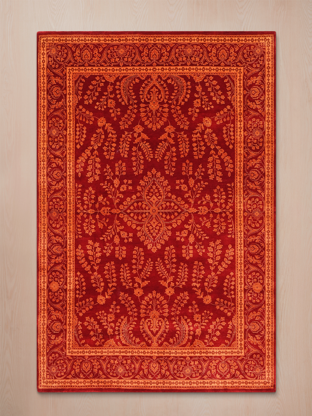 Sarukh Hand-Knotted Wool Rug - Red