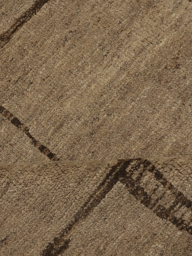 Rovan Hand-knotted Wool Rug - Brown Melange