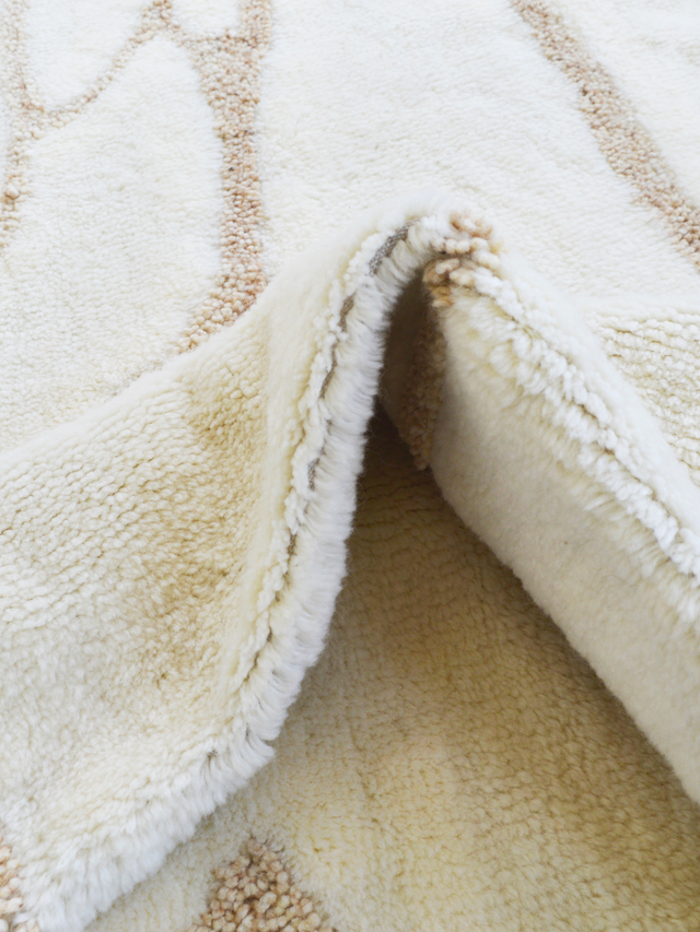 Maren Wool Shaggy Washable Rug - Ivory