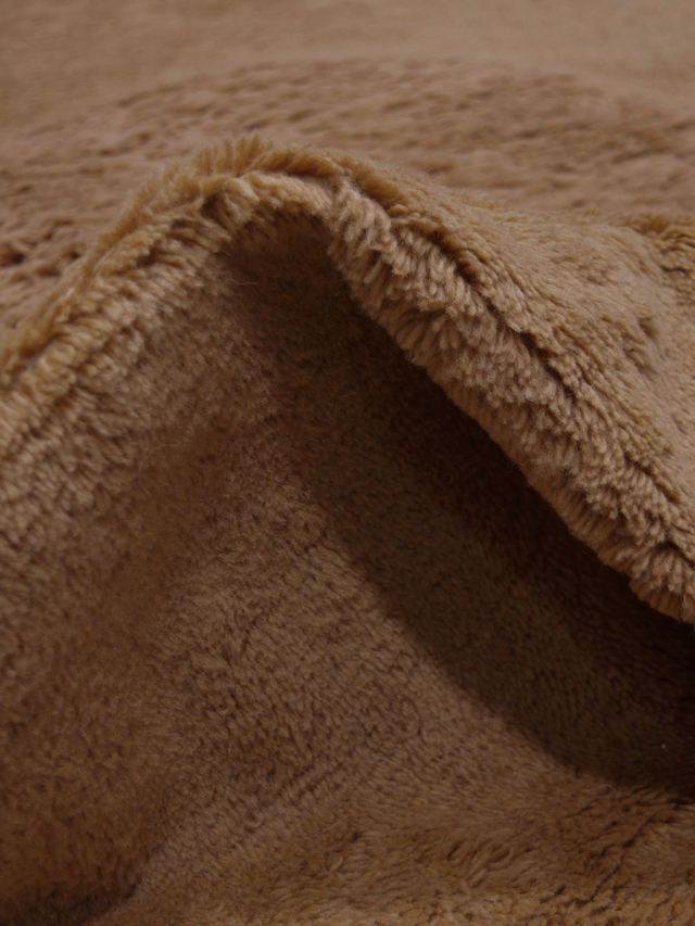 Taiba Wool Shaggy Washable Rug - Brown