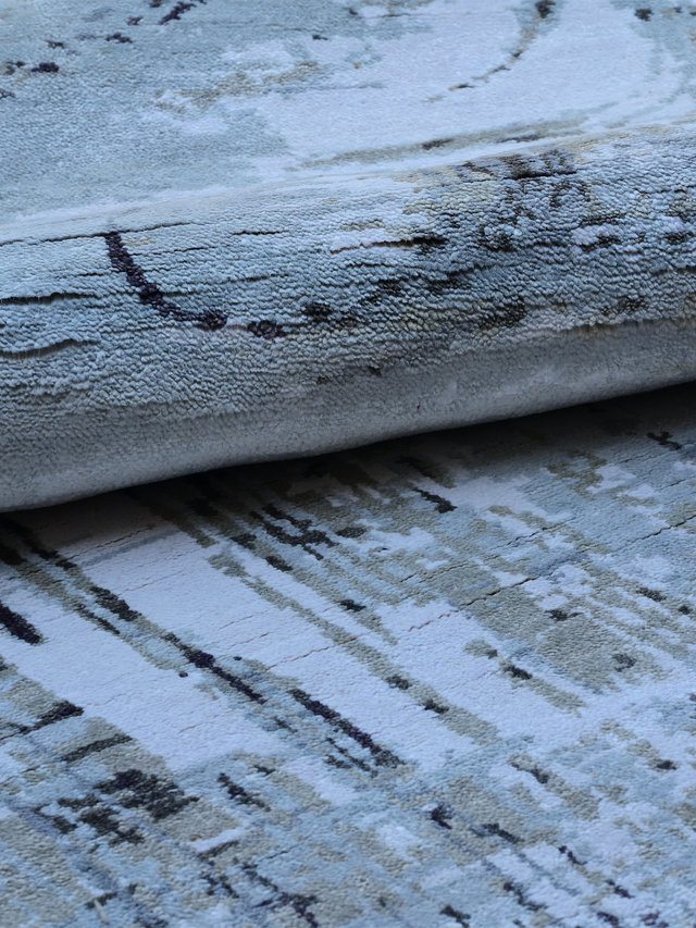 Vali Wool & Bamboo Silk Hand-knotted Rug - Multi
