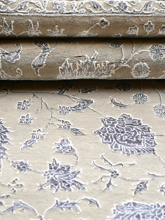 Carev Hand-knotted New Zealand Wool Rug - Sand