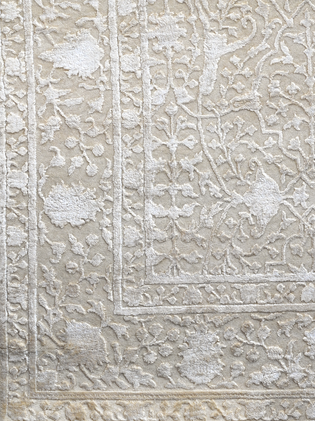 Lourne Hand-knotted New Zealand Wool Rug - Cream