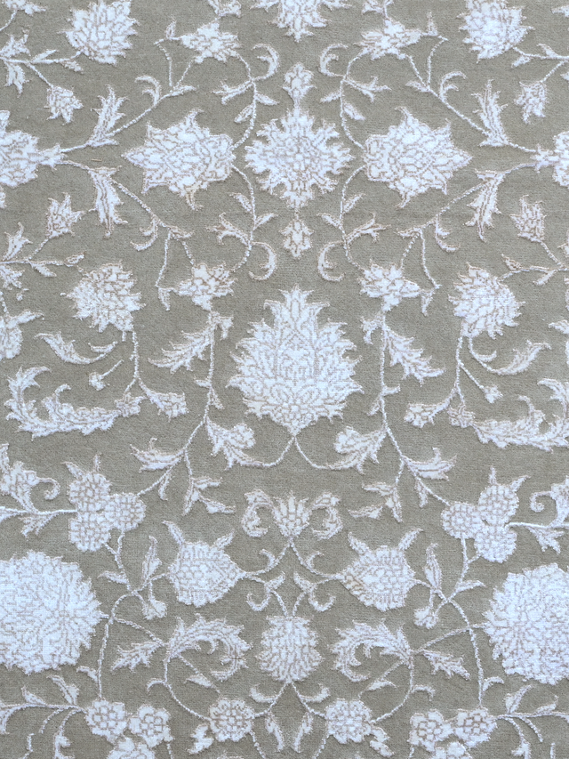 Carev New Zealand Wool & Viscose Persian Rug - Grey