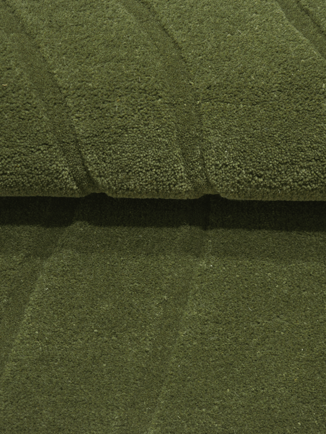 Shiraz Wool Hand-tufted Rug - Olive Green