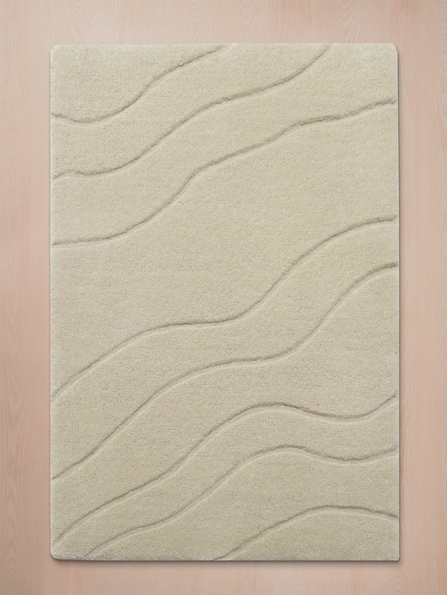 Nadir Wool Hand-tufted Rug - Beige
