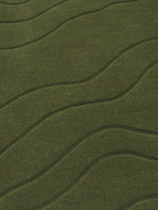 Nadir Wool Hand-tufted Rug - Olive Green
