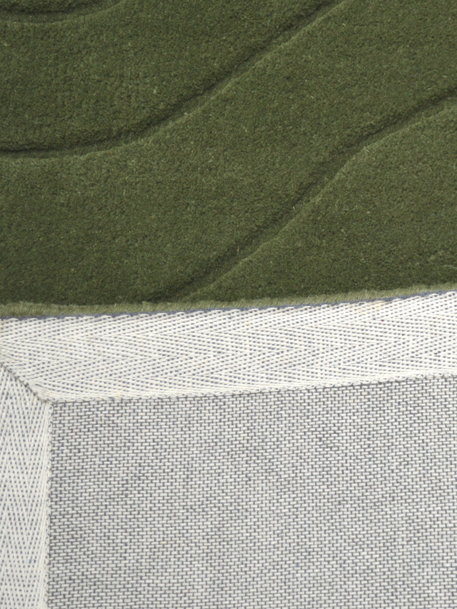 Nadir Wool Hand-tufted Rug - Olive Green