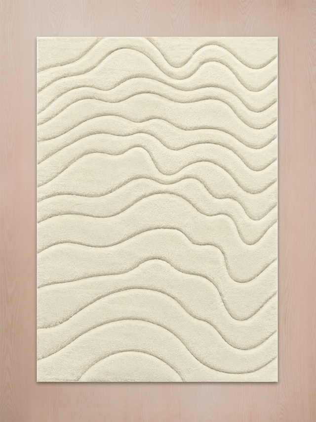 Nadir Wool Hand-tufted Rug - Ivory