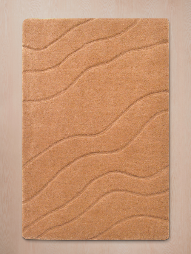 Nadir Wool Hand-tufted Rug - Rust