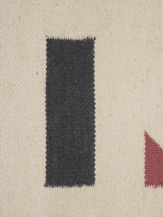 Carell Hand-Woven Wool Kilim Rug - Off White