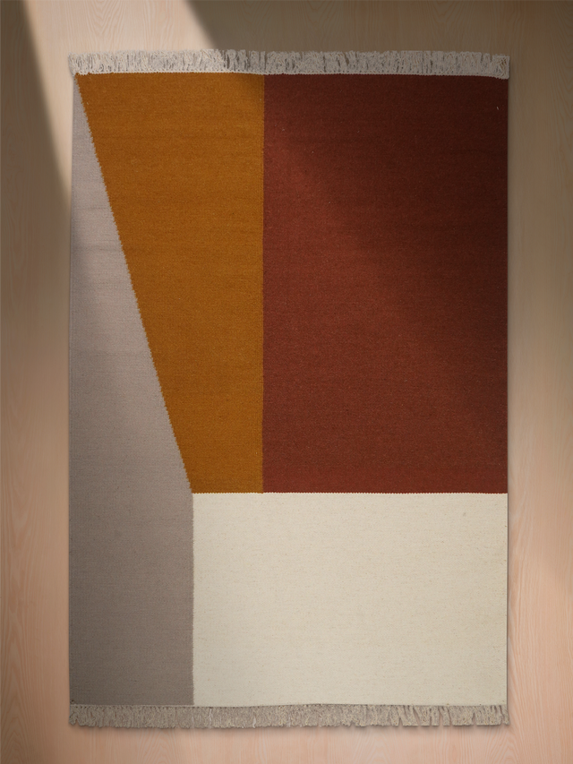 Orlen Hand-Woven Wool Kilim Rug - Multi
