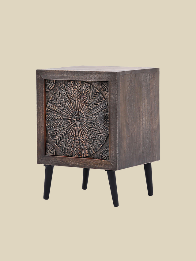 Zina Wooden Bedside Table
