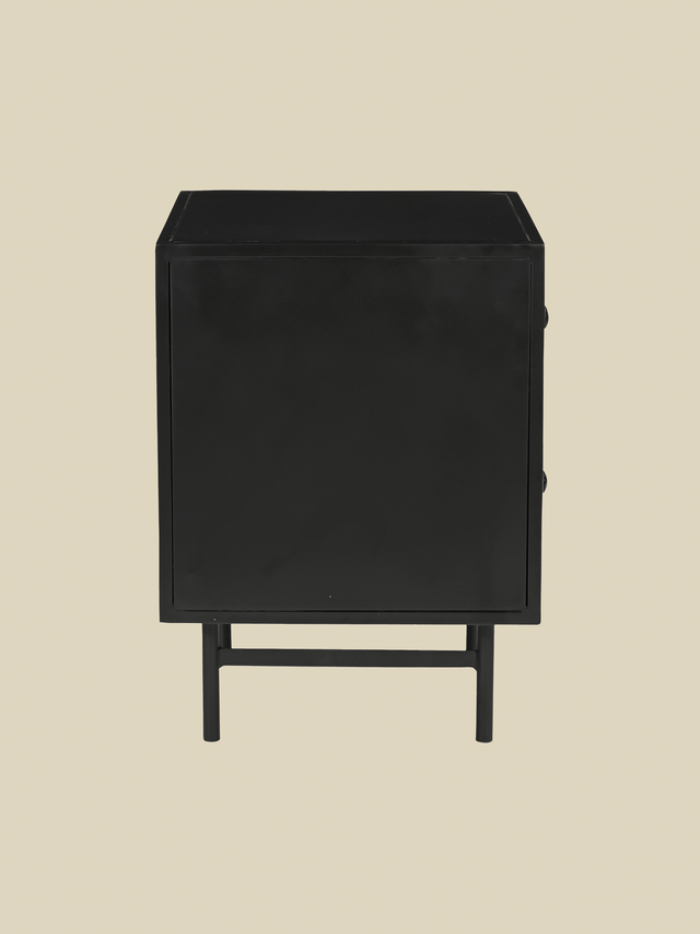 Nova Two-Drawer Iron Bedside Table