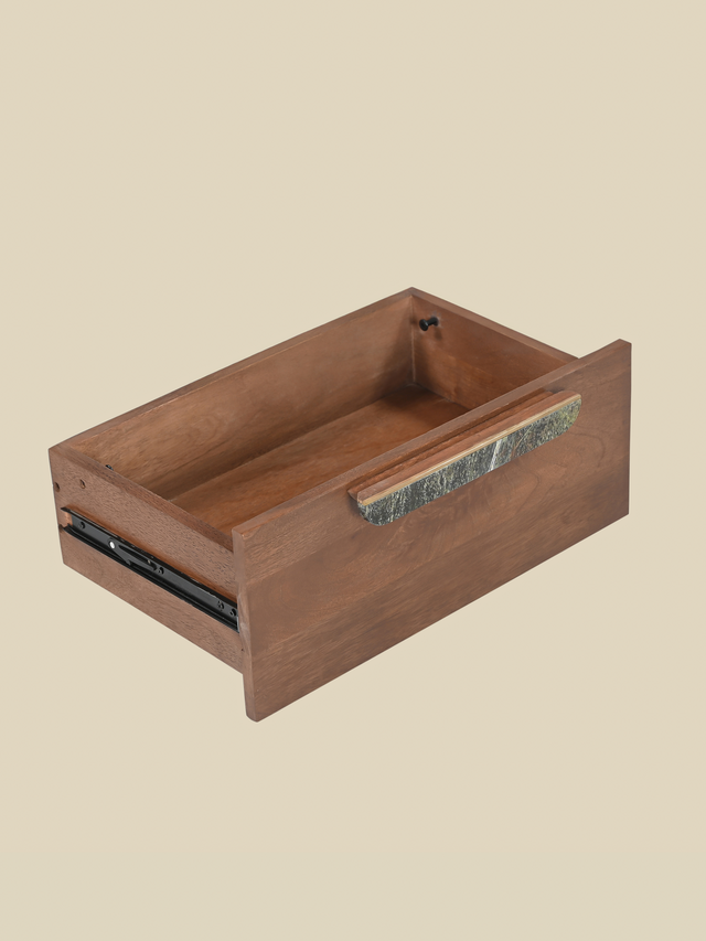 Menlo Two Drawer Wooden Bedside Table