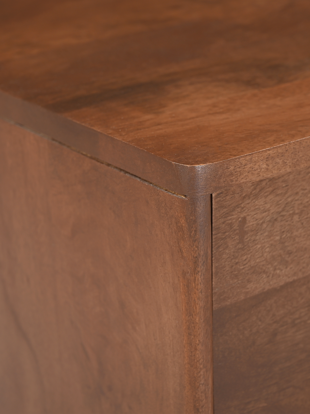 Menlo Two Drawer Wooden Bedside Table