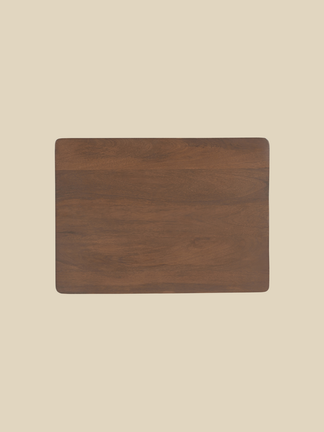 Diane Mango Wood Bedside Table - Walnut