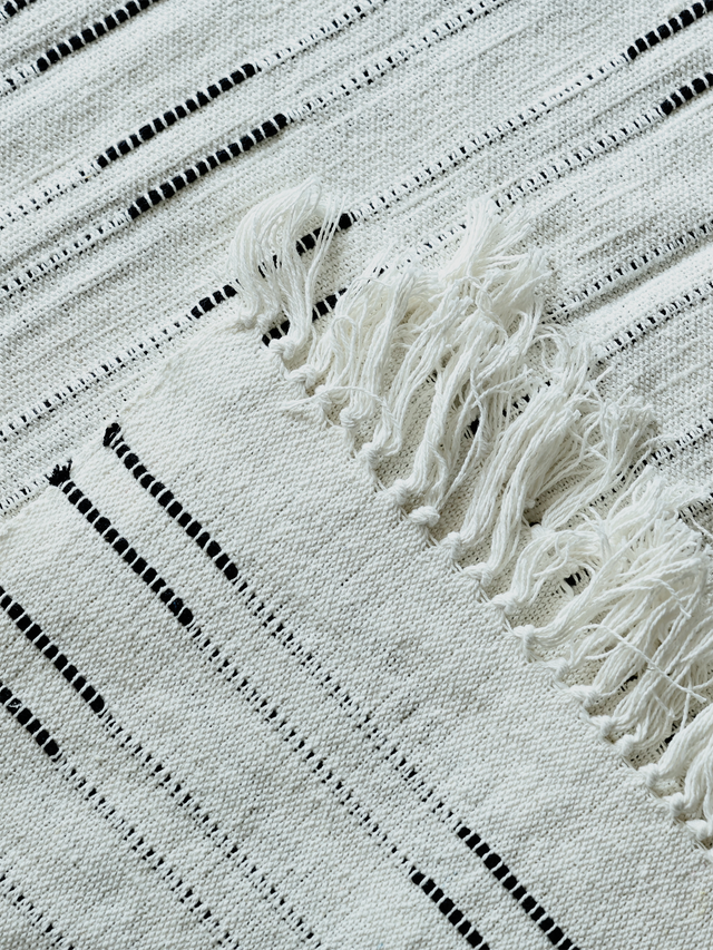 Remi Striped Cotton Throw