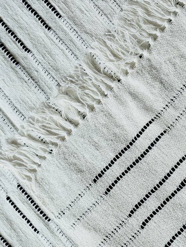 Remi Striped Cotton Throw