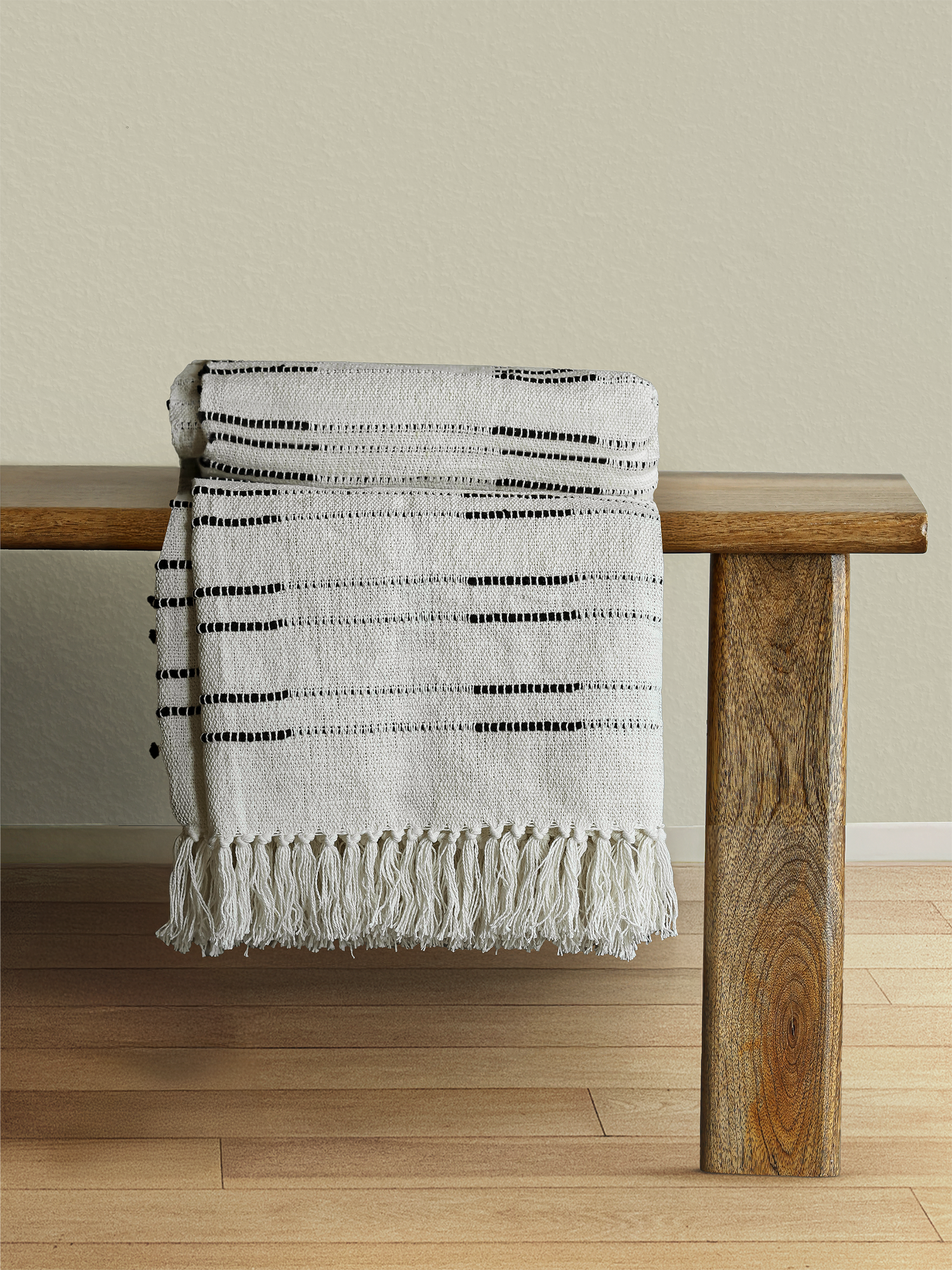Remi Striped Cotton Throw