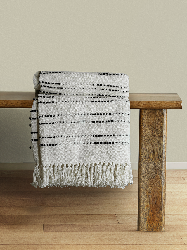 Remi Striped Cotton Throw