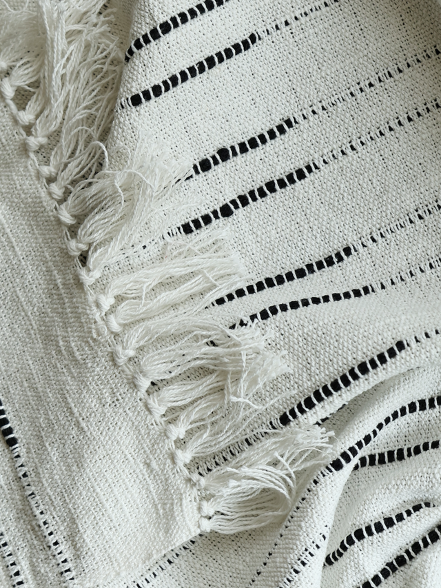 Remi Striped Cotton Throw