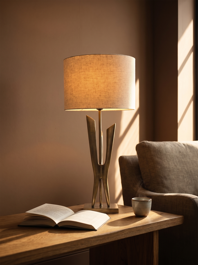 Orla Sculptural Metal Table Lamp