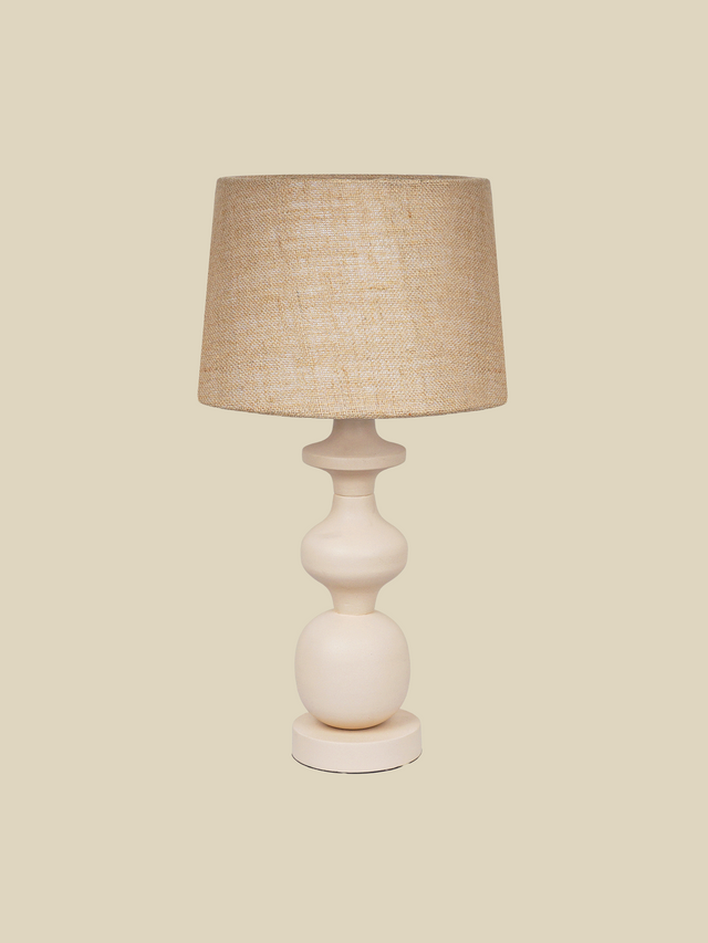 Edith Beige Metal Table Lamp