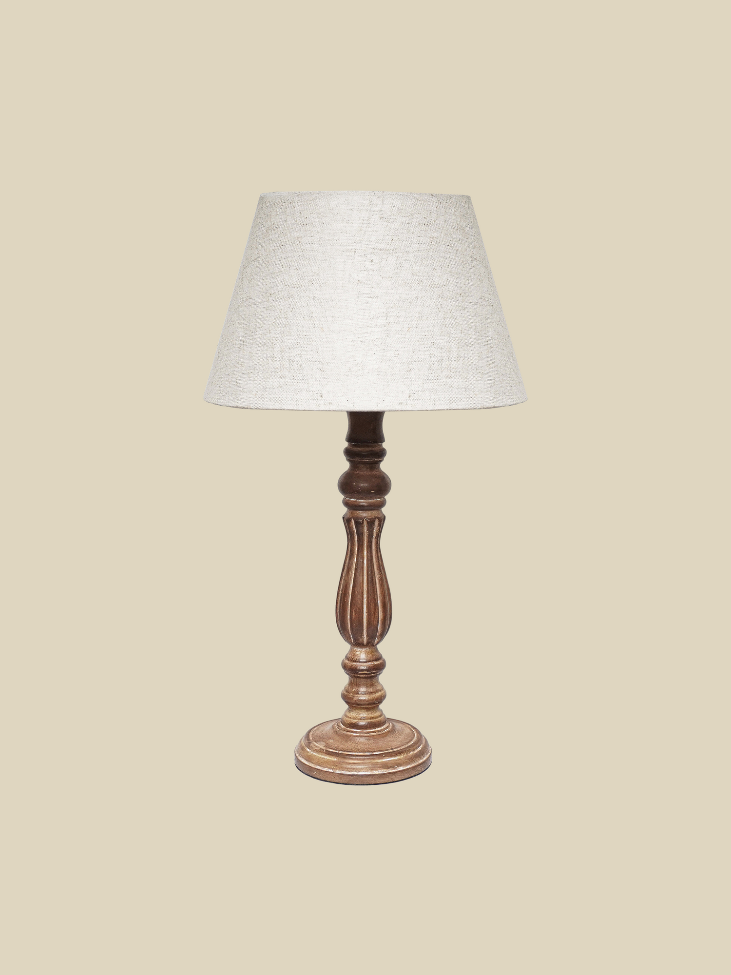 Quinn Brown Wooden Table Lamp