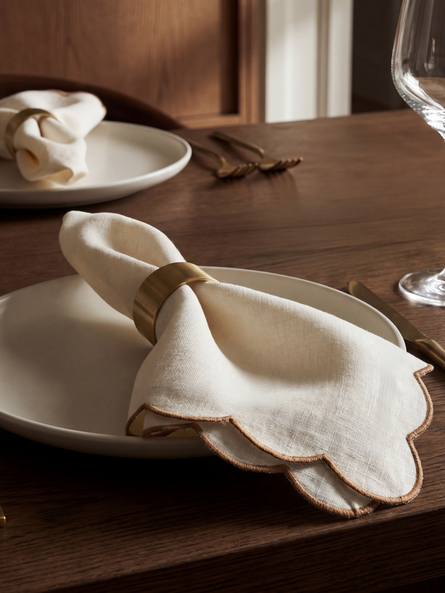 Arabella Merrow-Edge Napkins, Set of 6