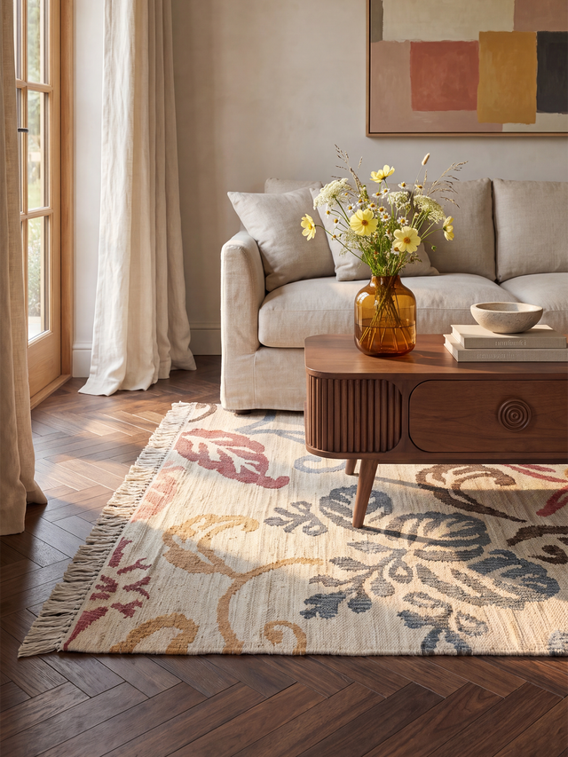 Fiore Hand-woven Jute Rug