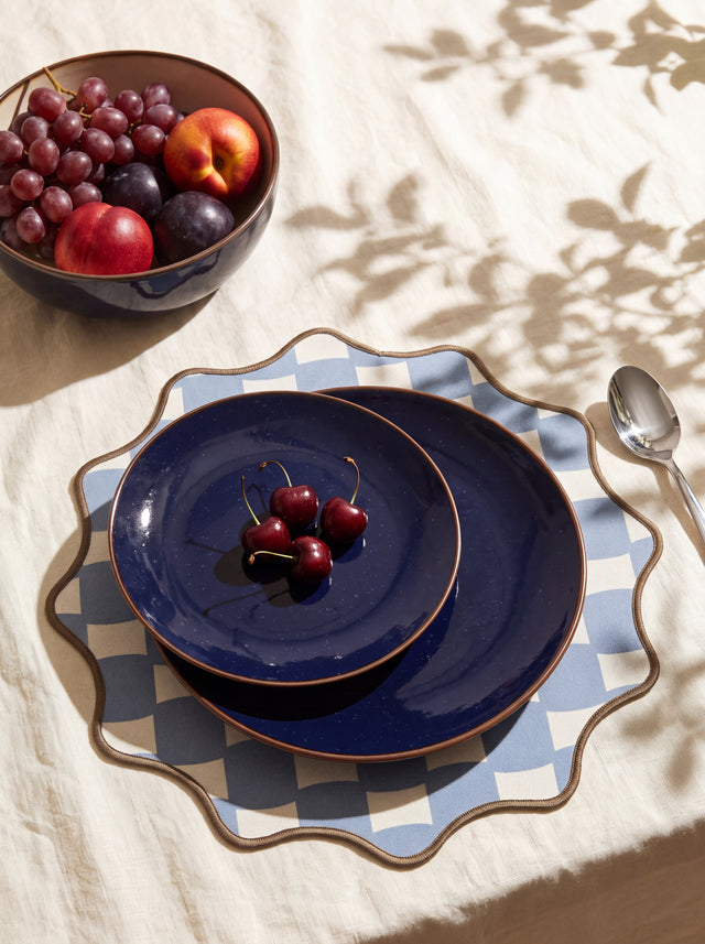 Linden Navy Stoneware Dinner Set